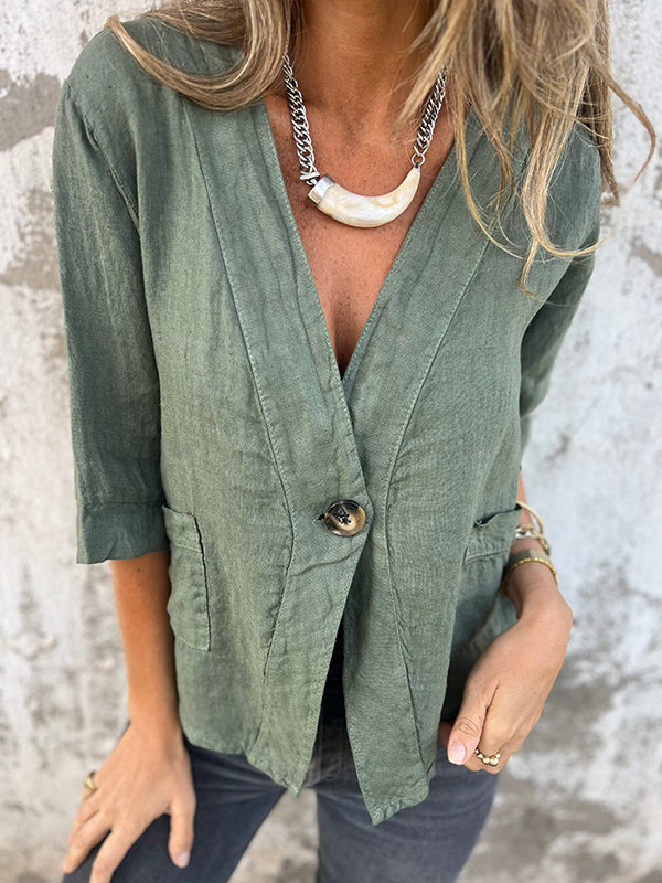 NEW🔥 Linen Pocket Shirt