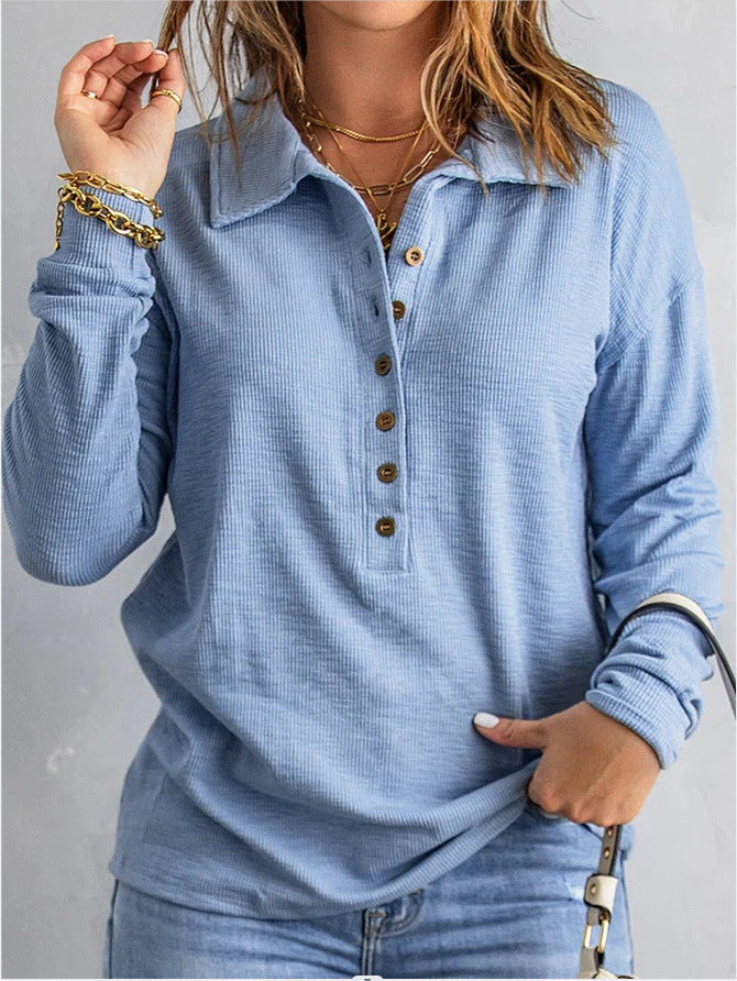 Women's Cotton V-Neck Comfortable Shirt