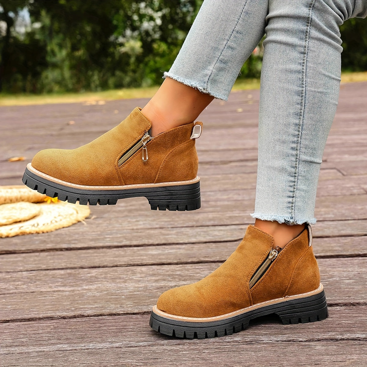 🔥Last Day Promotion 50% OFF - Women's Chunky Platform Ankle Boots