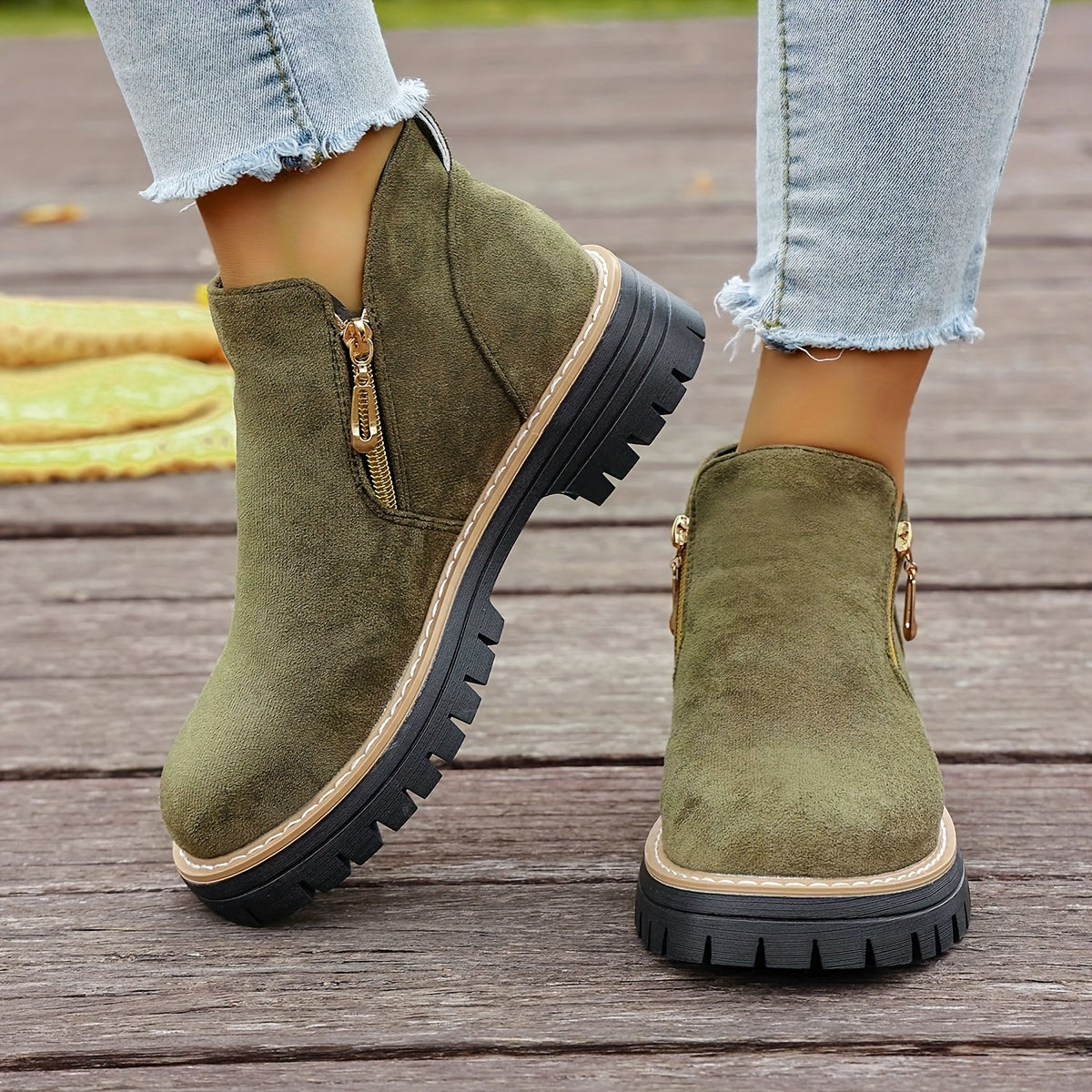 🔥Last Day Promotion 50% OFF - Women's Chunky Platform Ankle Boots